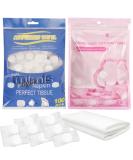 SimPolor 200 Compressed Towels - Portable Disposable Mini Toilet Paper Tablets for Travel Camping and Beauty - Blue & Pink - Buy Online on SooperMarket.com