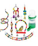 QIODAZOO Parrot Toys Bird Toy 7 Packs Birdcage Swings Bird Feeder Chewing Hanging for Conures Cockatiels Budgie Lovely Birds - Buy Online on SooperMarket.com