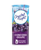 Crystal Light Sugar-Free Concord Grape Low Calories Powdered Drink Mix 6 Count Pitcher Packets 6 Count (Pack of 1) - Buy Online on SooperMarket.com