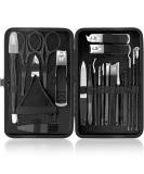 Manicure Set 21 Pcs Professional Pedicure Kit Nail Clippers Set Stainless Steel Care Tools Grooming Kit With Travel Case Cuticle Remover Toe Toenail Cutter Set For Thick Nails Men Women Gift (Black) - Buy Online on SooperMarket.com