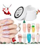 MIZHSE Clear Solid Sculpture Builder Gel Non-Stick Hand Nail Extension Gel Nail Strengthen Hard Gel 15g for Nails Art - Buy Online on SooperMarket.com