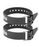 Appia Straps - 35cm Gray Tension Belts (2-Pack) with Strap Keeper for Bicycle Skiing and Camping - Durable TPU with Rust-Free Aluminum Buckle - Buy Online on SooperMarket.com