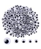 DECORA 500 Pieces 6mm -12mm Black Wiggle Googly Eyes with Self-adhesive for Crafts Decorations 500pcs - Buy Online on SooperMarket.com