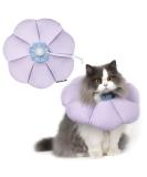 HiDREAM Cat Cone Collar,Cute Waterproof Elizabethan e Collar for Cats,Anti-Bite Lick Wound Healing Safety Cat Recovery Collar,All-Season Style Medium purple - Buy Online on SooperMarket.com
