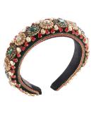 Padded Rhinestone Headband - Crystal Velvet Wide Hairband for Women and Girls - Buy Online on SooperMarket.com