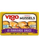 Vigo Premium Imported Canned Seafood, Mussels in Marinade Sauce, Specialty Flavored, Perfect for Recipes and Dishes (Mussels in Marinade Sauce, 4 Ounce (Pack of 10)) Mussels in Marinade Sauce 4 Ounce (Pack of 10) - Buy Online on SooperMarket.com