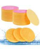 AUAUY Compressed Facial Sponges 60 Count Cellulose Facial Sponges for Daily Cleansing 100% Natural Wood Pulp Cotton Face Washing Sponge for Facial Cleansing Exfoliating Mask Makeup Removal 60 Beige - Buy Online on SooperMarket.com
