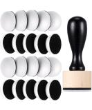 21 Packs Mini Round Ink Blending Tool with Foams Set Including 20 Pcs Replacement Refill Sponge Domed Foam Pads Art Supplies for Distressing Blending and More - Buy Online on SooperMarket.com
