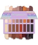 Best Pro Eyeshadow Palette Matte - 16 Highly Pigmented Vegan Shades for Warm Natural Smoky Eye Makeup - Buy Online on SooperMarket.com