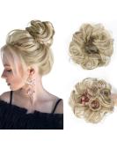 Vlasy Curly Wavy Messy Bun Hair Piece 35g 18/22# - Synthetic Chignon Scrunchies Extensions for Women - Updo Hair Accessories for Girls - Buy Online on SooperMarket.com