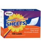 Enyur Plant-Based Laundry Detergent Sheets - 100 Loads | Eco-Friendly & Hypoallergenic - 50 Count Pack - Buy Online on SooperMarket.com