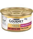 Gourmet PURINA GOURMET Gold Fine Composition wet cat food with duck and turkey 12-pack (12 x 85g) - Buy Online on SooperMarket.com