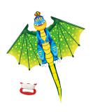 YongnKids Dragon Kite - Easy-to-Fly Beach Kite for Kids & Adults | Large, Durable, & Fun | Great Easter/Birthday Gift Idea - Buy Online on SooperMarket.com