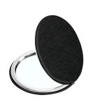 Compact Vanity Makeup Mirror for Men Women and Girls Black Elegant Travel Cosmetic Mirrors for Pocket Purse or Wallet Portable Magnifying Handheld Small Mirror - Buy Online on SooperMarket.com
