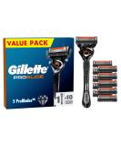 Gillette Proglide Razor for men 1 wet razor men + 10 replacement blades developed for a thorough shave with slide strips gift for men - Buy Online on SooperMarket.com