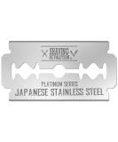 50 Count Double Edge Razor Blades - Men's Safety Razor Blades for Shaving - Platinum Japanese Stainless Steel Double Razor Shaving Blades for Men for a Smooth, Precise and Clean Shave 50 Count (Pack of 1) - Buy Online on SooperMarket.com