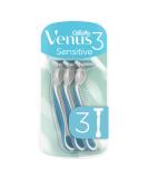 Gillette Venus 3 Sensitive Disposable Razors for Women 3 Women's Razors with Comfort Blades 3 Razors (Sensitive) - Buy Online on SooperMarket.com