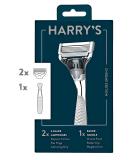Harry's 5-Blade Men's Razor - Chrome Edition Handle with 2 Refills - Buy Online on SooperMarket.com
