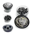 SSR New! 100 x D-Type Hard Mix Rubber Steel Shells Rubber Balls Mixed with Steel Powder 6 Grams Heavy Ammunition for Training Home Self Defense Paintball Pistols in 68 Caliber, Black - Buy Online on SooperMarket.com