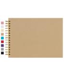 Potricher 12.2 x 8.5 Inch Hardcover Kraft Scrapbook Photo Album - 80 Pages - Wedding Anniversary Family Album (Brown) - Buy Online on SooperMarket.com