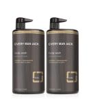 Every Man Jack Nourishing Amber + Sandalwood Mens Body Wash for All Skin Types - Cleanse, Nourish, and Hydrate Skin with Naturally Derived Coconut, Glycerin - 2 Bottles - Buy Online on SooperMarket.com