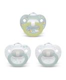 NUK Orthodontic Pacifier Value Pack, Boy, 0-6 Months, 3-Pack 0-6 Month (Pack of 3) Gray Bees - Buy Online on SooperMarket.com