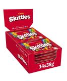 Skittles sweets |Vegan Fruits Kaubonbons Large Package |American Football Snacks |Pineapple and other flavors |(14 x 38g) | 38 g (14 Pack) Fruits 38 g (14 Pack) - Buy Online on SooperMarket.com