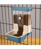 TOKAYIFE Automatic Pet Feeder 800ml Adjustable Outlet Food Dispenser Power-Free for Small Animal Cage Crate Hutch Rabbit Cat Puppy Guinea Pig Chinchilla Bird Hamster (Blue) - Buy Online on SooperMarket.com