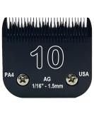 Detachable Steel Pet Dog Clipper Blades Size-10 | Andis & Oster A5 Compatible | 1/16 Cut Length | Stainless Steel Blade - Buy Online on SooperMarket.com