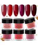 Honey Joy 6 BOX/SET Wine Red Dip Powder Dark Barn Red Fine Dipping Powder Colors No Need Lamp Cure,Like Gel Polish Effect,Even & Smooth Finishing (DP-A-6pcs-10g/box) - Buy Online on SooperMarket.com