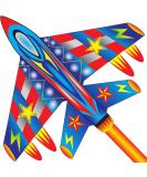 Large Flerigh Plane Kite for Kids and Adults | Easy to Fly & Assemble | Ideal for Beginners & Professionals | Beach & Outdoor Activities | Ages 4-12 - Buy Online on SooperMarket.com