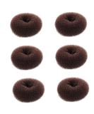 Buy Dilisen Extra Small Hair Knot Manufacturers for Kids | 6 PCs Chignon Hair Donut Sock Bun Shape Mini Dark Brown Donut Shaper for Short & Thin Hair - 2.4 Inches - Buy Online on SooperMarket.com