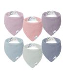 Lulu moon bib baby triangular scarf baby muslin scarf baby for boys and girls (6 pieces dream unicorn) - Buy Online on SooperMarket.com