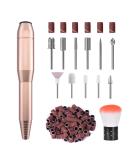 MelodySusie Electric Nail Drill Machine 11 in 1 Kit, Portable Electric Nail File Efile Set for Acrylic Gel Nails, Manicure Pedicure Tool with Nail Drill Bits Sanding Bands Dust Brush, Gold A-gold - Buy Online on SooperMarket.com