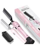 Ceramic Hot Comb for Wigs Afro Hair & Beard | Anti-Scald Straightening Comb | Electric Press Comb with Adjustable Temperatures | Dual Voltage | 60 Min Auto Shut Off | Pink - Buy Online on SooperMarket.com