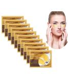 10 Pairs Crystal Collagen 24K Gold Under Eye Gel Pads - Anti-Aging, Dark Circles, Puffy Eyes, Hydrating & Soothing - Buy Online on SooperMarket.com