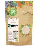 Wholefood Earth Organic Brown Rice Flour 1 kg | Stone Ground | GMO Free | Certified Organic 1 kg (Pack of 1) - Buy Online on SooperMarket.com