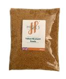 Hides Fine Foods - Yellow Mustard Seeds 500g - GMO Free - Suitable for Vegetarians - Spice Staple - Marinades - Rubs - Sauces - Dressings - Curries - Condiments - Buy Online on SooperMarket.com