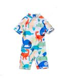 BONVERANO Baby Boys Swimsuit | UPF 50+ Sun Protection | 6-9 Months | White Dinosaur - Buy Online on SooperMarket.com