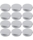 4oz Aluminum Tin Jar Refillable Containers - 12 Pack | 120ml Round Tin Bottle for Cosmetic, Lip Balm, Cream - Buy Online on SooperMarket.com