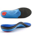 PCSsole Comfort Arch Support Insoles Foot Supportive Orthotic Shoe Insert with Cushioning for Plantar Fasciitis Heel Pain Pronation Flat Feet Foot Pain Relief Men(10.5-11)295mm Blue - Buy Online on SooperMarket.com