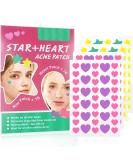 156 PCS Star-Shaped Pimple Patch Set - Hydrocolloid with Tea Tree Oil & Salicylic Acid - Waterproof Suitable for All Skin Types - Pink & Green - Buy Online on SooperMarket.com