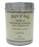 RSGM Magic Of India Herbal Lotus Shampoo Powder With Conditioner - 50g - Buy Online on SooperMarket.com