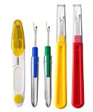 Ortarco Seam Ripper and Thread Remover Kit for Sewing - 2 Big & 2 Small Stitch Rippers + 1 Thread Snips - Buy Online on SooperMarket.com