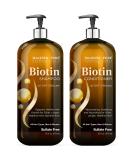 MAJESTIC PURE Biotin Shampoo and Conditioner Set with DHT Blocker Complex - Hydrating  Nourishing & Supporting Healthy Hair Growth  Sulfate Free  for Men & Women - 16 fl oz each - Buy Online on SooperMarket.com