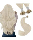 Youngsee nanoring Extensions Blond 45cm nanoring extensions real hair blond nano ring hair extensions platinum blonde nanoring hair recovery real hair nano beads hair extensions 50g 1g/s #60a 45 cm-nano 2-3- #60a - Buy Online on SooperMarket.com