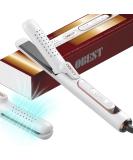 OBEST 360 Airflow Curling Iron & Titanium Flat Iron - 2 in 1 Fast Heat Straightener & Curler with Cooling Air Dual Voltage for Travel - White - Buy Online on SooperMarket.com