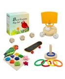 Bird Toys for Parakeets,5pcs Parrot Toys Set (Include Bird Basketball ToyBird SkateboardBird Stacking ToyParrot Wooden Block Puzzles ToySmall Sepak Takraw),Parakeet Toysfor Bird Training Toys12 - Buy Online on SooperMarket.com