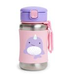 Skip Hop Toddler Sippy Cup with Straw  Zoo Stainless Steel Straw Bottle  Narwhal - Buy Online on SooperMarket.com