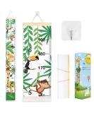 Kids Height Chart - Canvas Growth Chart for Baby with Forest Animal Theme - 79 x 7.9 Inches - Buy Online on SooperMarket.com